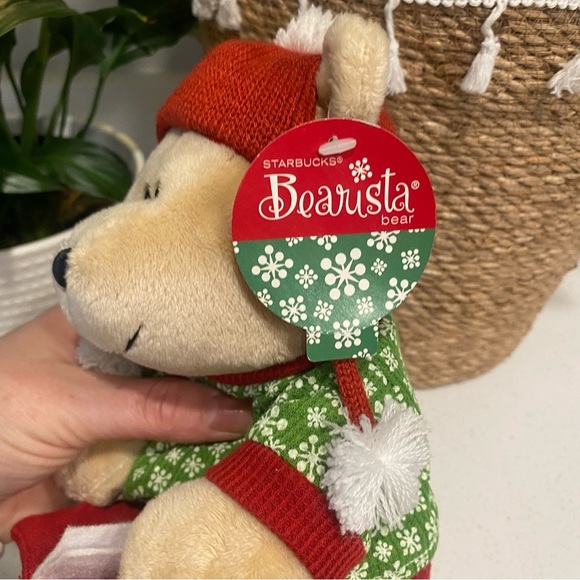 Vintage Starbucks Bearista Bear Plush Holiday Mouse Writer 2010 97th Edition - Picture 4 of 8